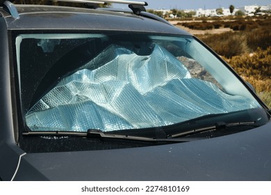 Patterns from a Car Windshield Sun Shade