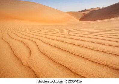 Patterns an dunes of Empty quarter - arabian desert