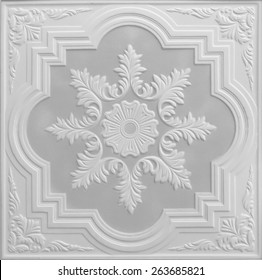 Patterns on the ceiling gypsum sheets