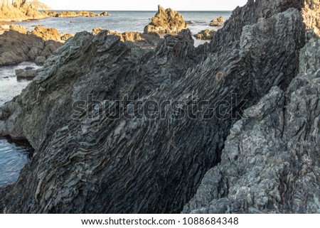 Patterns Over Lava Formed Rocks, Breaker Bay 