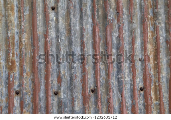 Patterns Rust Old Paint Corrugation Metal Stock Photo Edit Now