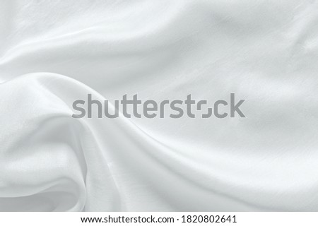 Patterns of white fabrics. White background