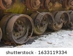 Patton Tank Wheel Wreckage, Vietnam