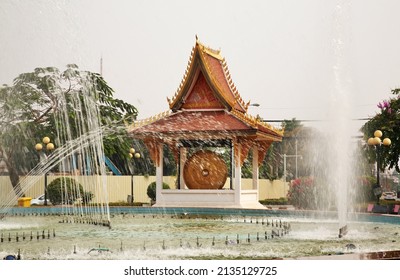 Patuxay (Patuxai) park in Vientiane. Laos