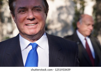 Paul Manafort leaving the E. Barrett Prettyman United States Courthouse in Washington, D.C. after after being indicted on October 30, 2017.