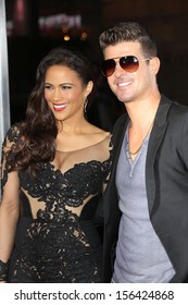 Paula Patton And Robin Thicke At The 