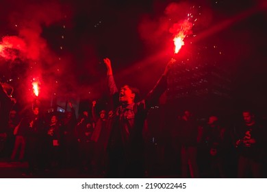 São Paulo, São Paulo, Brazil - 08.11.2022 - Students Of Public Universities From Brazil Protest Against The Threats Of President Jair Bolsonaro Against The Elections.