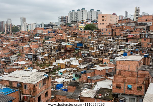 Paulo Brazil 20151201 View Favela Paraisopolis Stock Photo Edit Now 1110267263