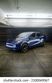 São Paulo, São Paulo, Brazil- 
December 21, 2021, Car Tesla Model Y 2021