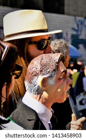 São Paulo, Brazil, May, 26,2019: Boneco Jairzinho Bolsonaro With Ventriloquism Animating The Demonstration Pro Government Reform