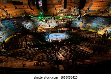 São Paulo, São Paulo, Brazil, November 16, 2019. UFC Fight Night - Jan Blachowicz X Ronaldo Jacaré - Octagon, Stadium Gym.