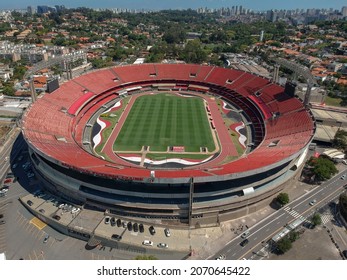 São Paulo - São Paulo - Brazil - November  7th 2021. This Stadium Is Known As Estadio Do Morumbi In São Paulo.