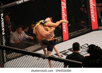 São Paulo, São Paulo, Brazil, October 28, 2017. UFC Fight Night: Brunson Vs. Machida. Flyweight Category Fight – Deiveson Figueiredo Vs. Jarred Brooks.