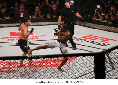 São Paulo, São Paulo, Brazil, October 28, 2017. UFC Fight Night: Brunson Vs. Machida. Average Weight Category Fight – Derek Brunson Vs. Lyoto Machida. 