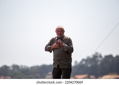 SÃO PAULO, BRAZIL - SEPTEMBER 10, 2022
Former President Luiz Inácio Lula Da Silva PT Participated In A Rally In Taboão Da Serra SP