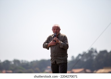 SÃO PAULO, BRAZIL - SEPTEMBER 10, 2022
Former President Luiz Inácio Lula Da Silva PT Participated In A Rally In Taboão Da Serra SP