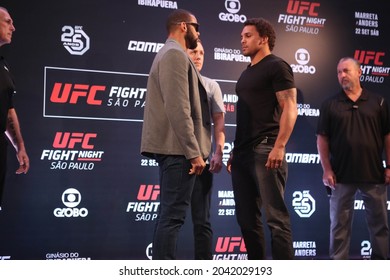 São Paulo, São Paulo, Brazil, September 22, 2018. UFC Fight Night - Marreta Vs. Anders - Thiago De Lima Santos Vs. Eryk Anders