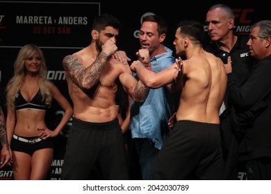 São Paulo, São Paulo, Brazil, September 22, 2018. UFC Fight Night - Marreta Vs. Anders - Elizeu Zaleski Dos Santos Capoeira Vs Luigi Vendramini