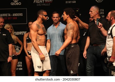 São Paulo, São Paulo, Brazil, September 22, 2018. UFC Fight Night - Marreta Vs. Anders - Thiago De Lima Santos Vs. Eryk Anders