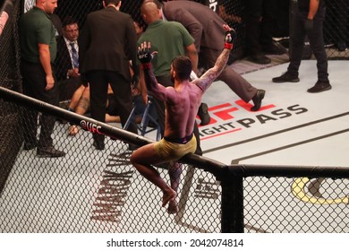 São Paulo, São Paulo, Brazil, September 22, 2018. UFC Fight Night - Marreta Vs. Anders - Elizeu Zaleski Dos Santos Capoeira Vs Luigi Vendramini