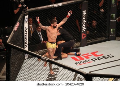 São Paulo, São Paulo, Brazil, September 22, 2018. UFC Fight Night - Marreta Vs. Anders - Elizeu Zaleski Dos Santos Capoeira Vs Luigi Vendramini