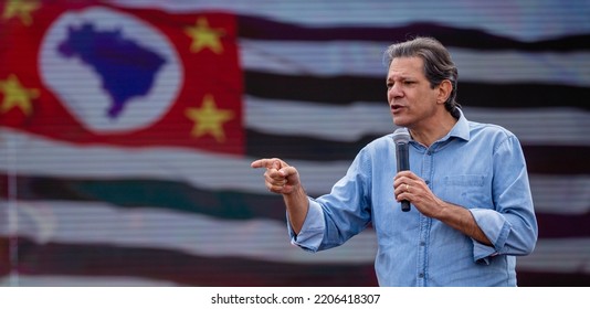 SÃO PAULO, BRAZIL - SEPTEMBER 24, 2022
Candidate For Governor Of The State Of São Paulo Fernando Haddad