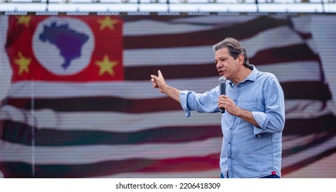 SÃO PAULO, BRAZIL - SEPTEMBER 24, 2022
Candidate For Governor Of The State Of São Paulo Fernando Haddad