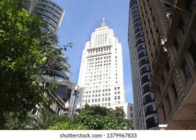 São Paulo City Center, 2019 April 20th . Altino Arantes Building (Portuguese: Edifício Altino Arantes), Or  Banespa Building (in Portuguese: Edifício Do Banespa).