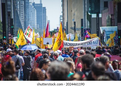 São Paulo City - SP Brazil - September 7, 2019
Manifestation for the Amazon