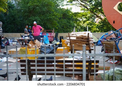 São Paulo, September 24, 2022. People Living On The Streets Of The City In Conditions Of Extreme Poverty