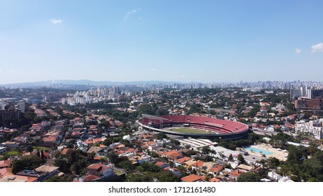 São Paulo/São Paulo/Brasil-april 7th 2020 Pictureof The Stadium Of SPFC.This Staidium Is Known As Estadio Do Morumbi