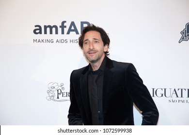 SÃ£o Paulo/SÃ£o Paulo/Brazil Apr, 13 2018

Actor Adrien Brody Poses On The Red Carpet Of The Foundation For AIDS Research (amfAR) Event In Sao Paulo, Brazil.