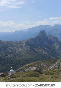 Pause in the high mountain to reflect