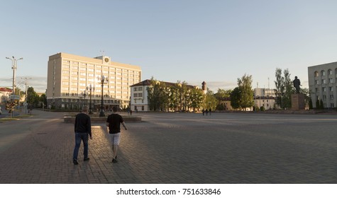 the pavement of the square in the old town