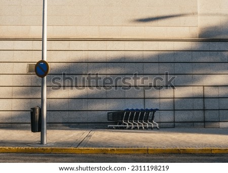 Similar – blau Obdachlose Tüte