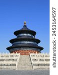 pavilion at the temple of heaven in beijing in china 