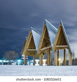 Pavilion In Toronto Ontario Place At Night