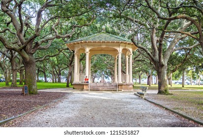 Pavilion At White Point Garden In Charleston, SC