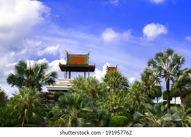 Pavillion in Nong Nooch Garden. Pattaya, Thailand. - Shutterstock ID 191957762