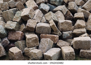 Paving Stones Road Construction Background