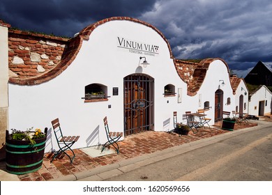 Pavlov, Czech Republic - 10.6.2019: View Of Wine Cellar