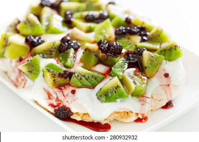 Pavlova With Kiwi And Berries