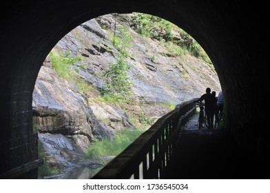 Paw Paw Tunnel On The Chesapeake And Ohio Canal In Allegany County, Maryland.