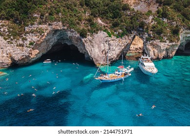 Paxos Blue Caves With Boat Tours To Paxi Greece