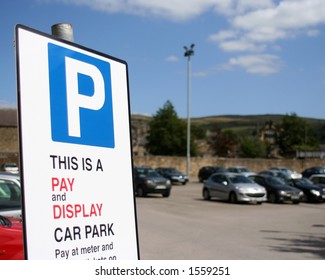 Pay And Display Car Park. Skipton, North Yorkshire, UK.