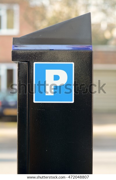 Pay and display parking\
meter