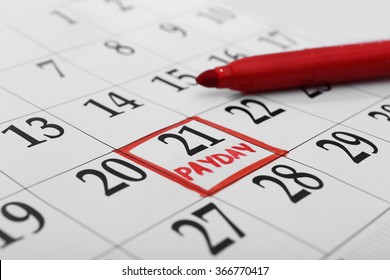 Payday Calendar Images, Stock Photos & Vectors | Shutterstock