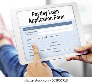 Payday Loan Application Form Concept