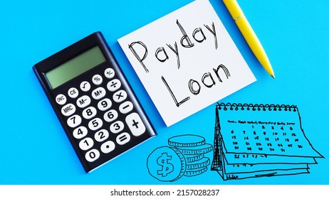 Payday loan is shown using a text