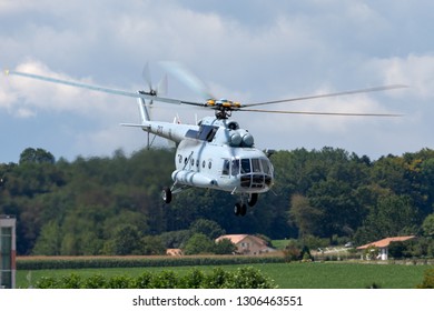 Payerne, Switzerland - September 1, 2014: Croatian Air Force And Air Defence Mil Mi-8 Military Helicopter.